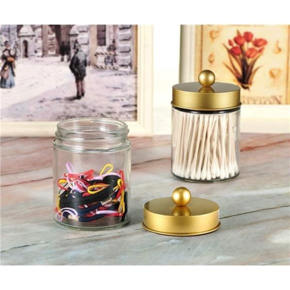 Jars Bathroom Storage Organizer -Countertop Storage Organizer Canister Jar - Picture 7 of 7